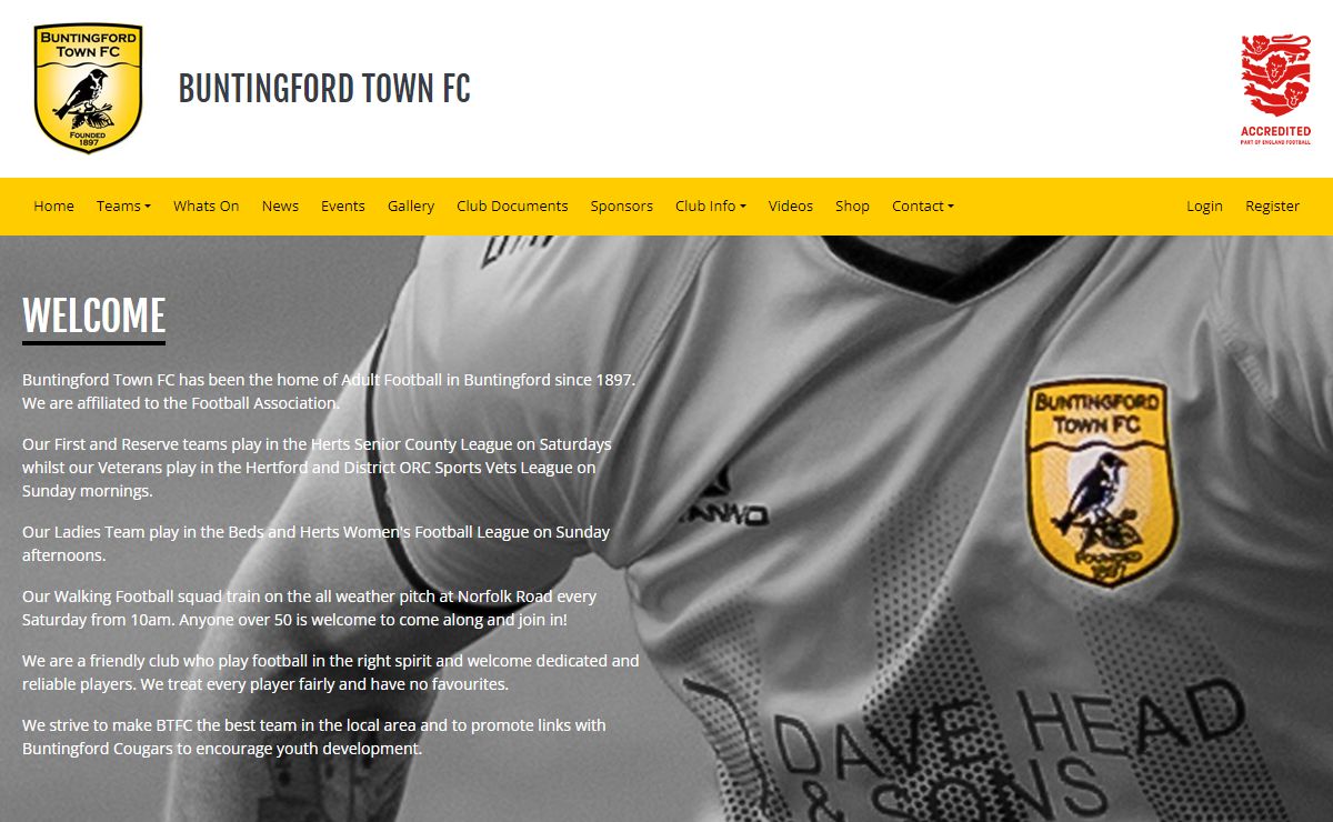 Welcome to the official website of Buntingford Town FC | Buntingford, Hertfordshire