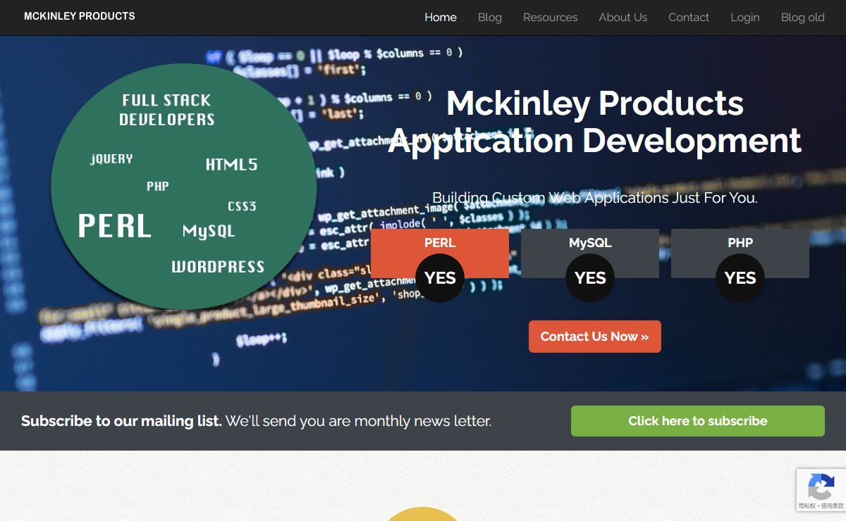 Mckinley Products Application Development – Building Custom Web Applications Just For You.