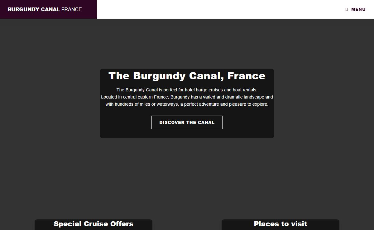 Burgundy Canal, information for barge and boat cruises