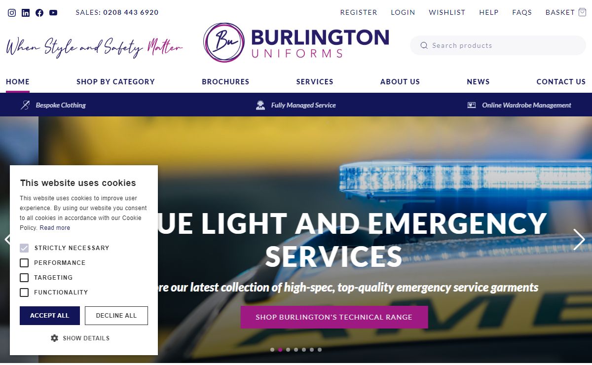 Burlington Uniforms | Supplying corporate uniforms, workwear, hi-vis and ppe