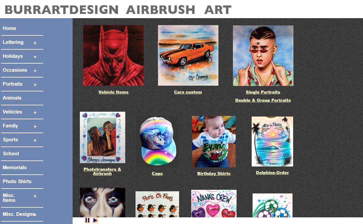 Airbrush t-shirts by BurrartDesign