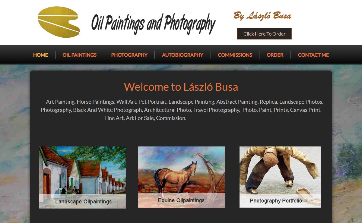 Oil Paintings And Photography By László Busa