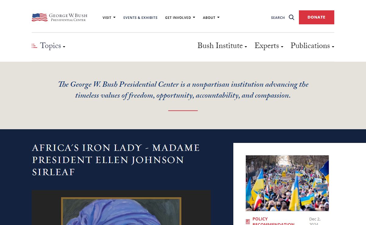Home | George W. Bush Presidential Center