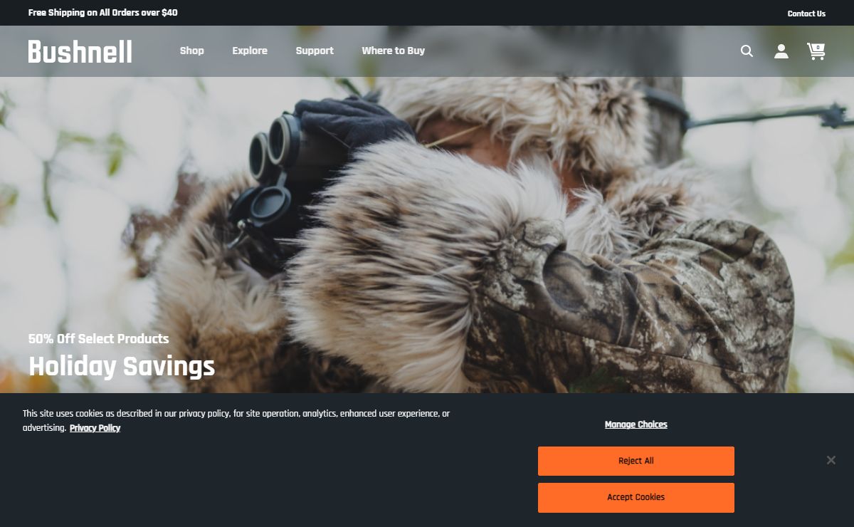 Binoculars, Scopes, Rangefinders, Trail Cameras & More | Bushnell