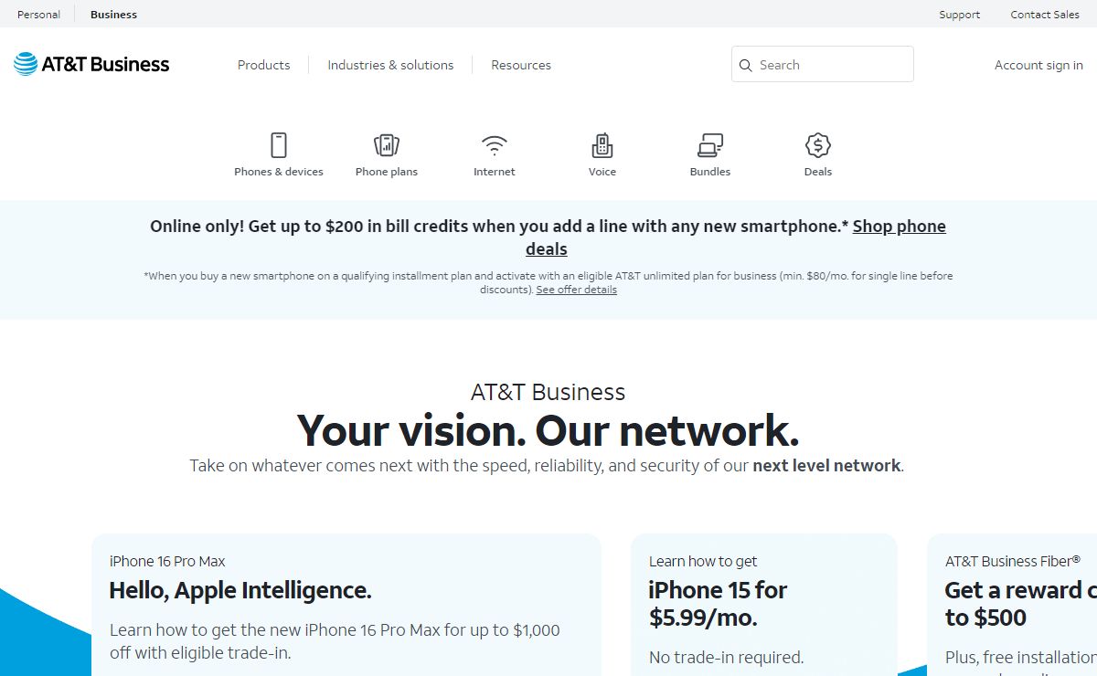 AT&T Business – Fiber Internet, Mobility, IoT, 5G Solutions