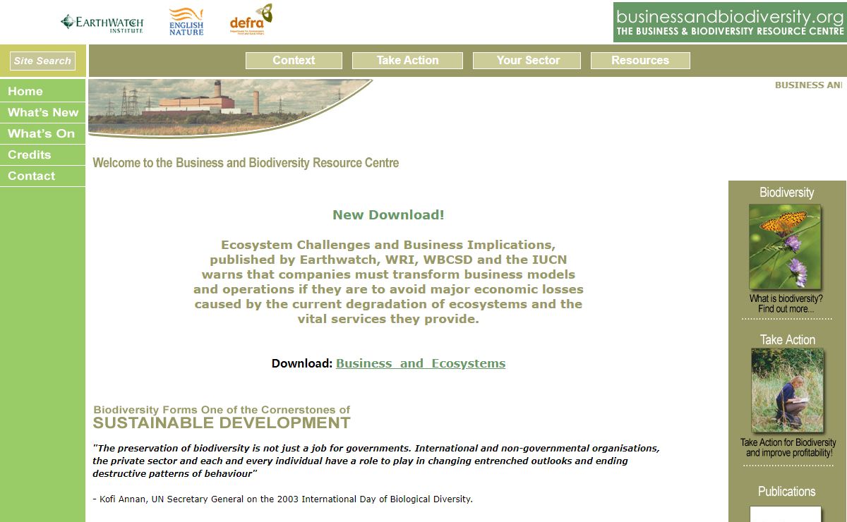 The Business & Biodiversity Resource Centre