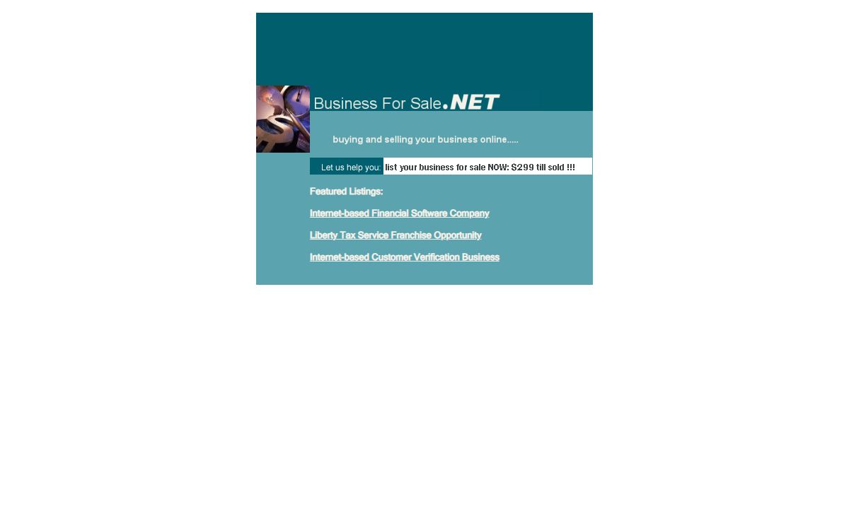 Welcome to BusinessForSale.Net Selling a business? Buy a business, Sell a business on Businesses For Sale . Net