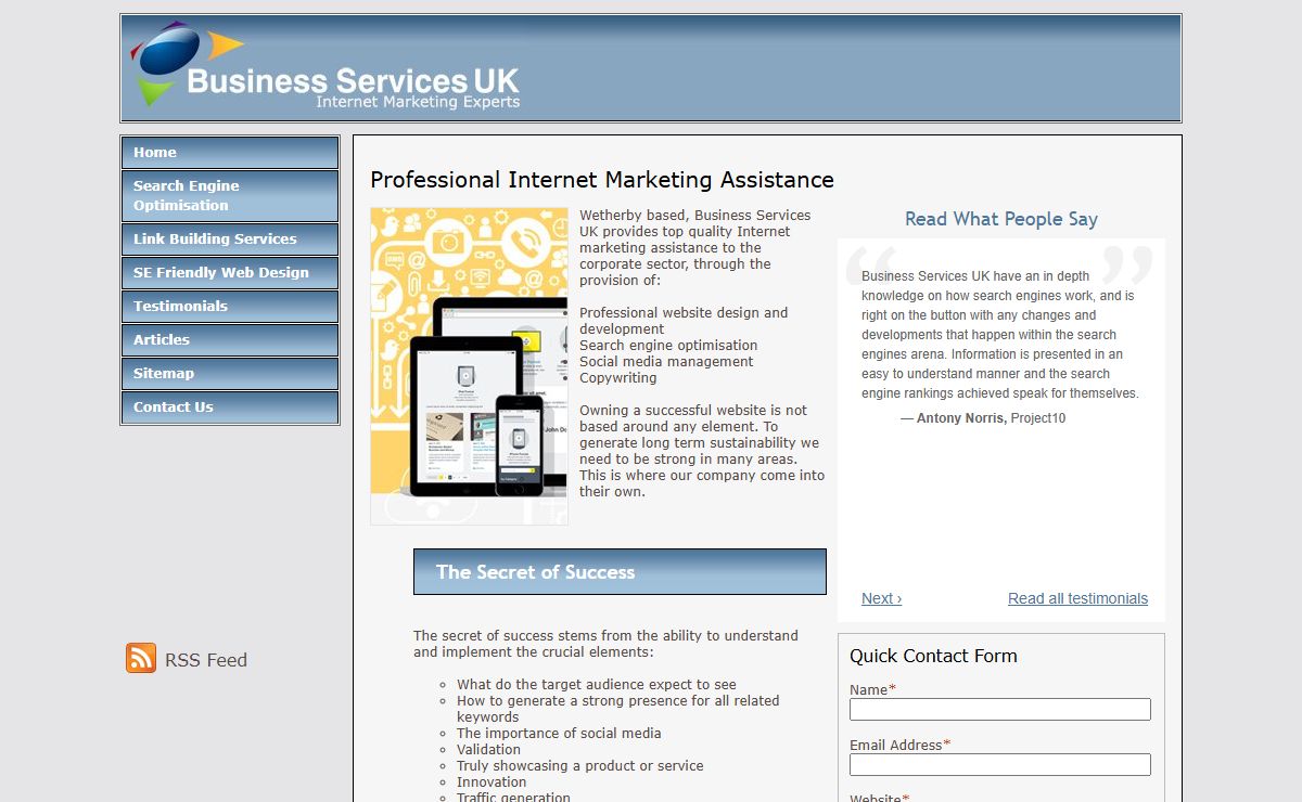 Internet Marketing Services For Wetherby, Harrogate And Boston Spa