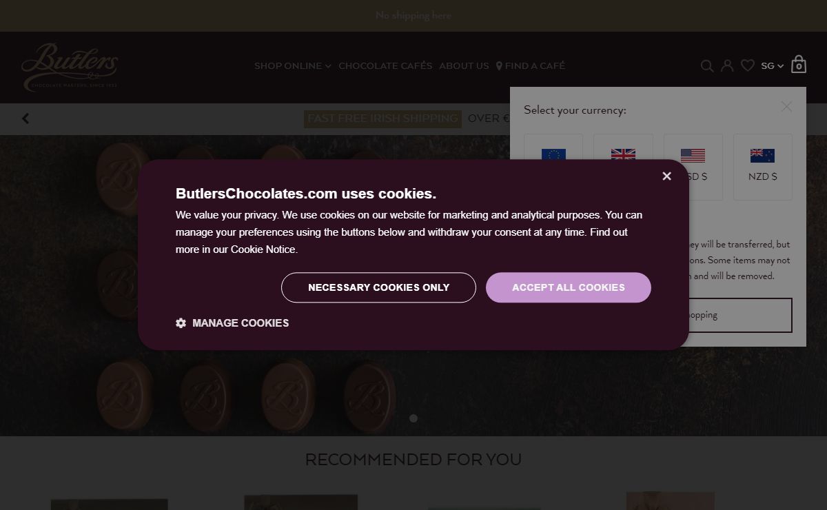 Butlers Chocolates ® Online & In-store