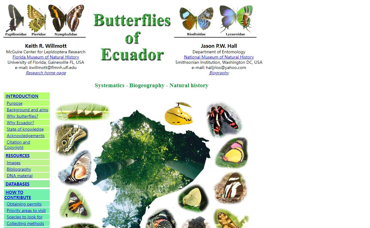 Butterflies of Ecuador - Jason Hall and Keith Willmott