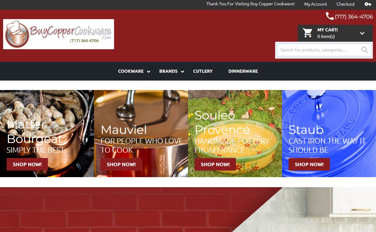 High Quality French Copper Pots and Pans