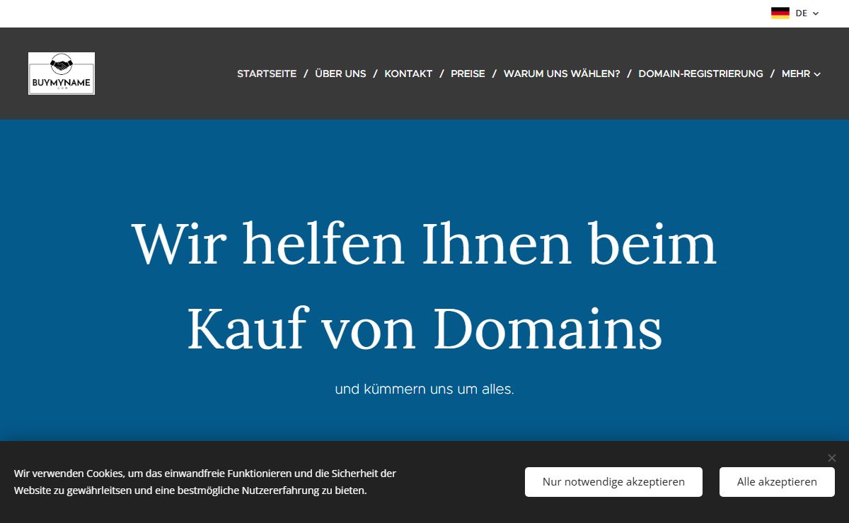 BuyMyName.com - Wir helfen Ihnen beim Kauf von Domains