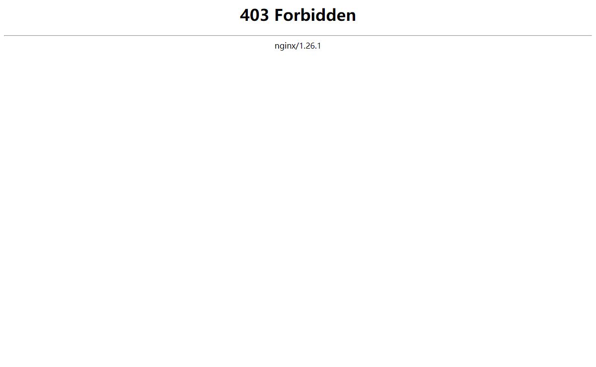 403 Forbidden