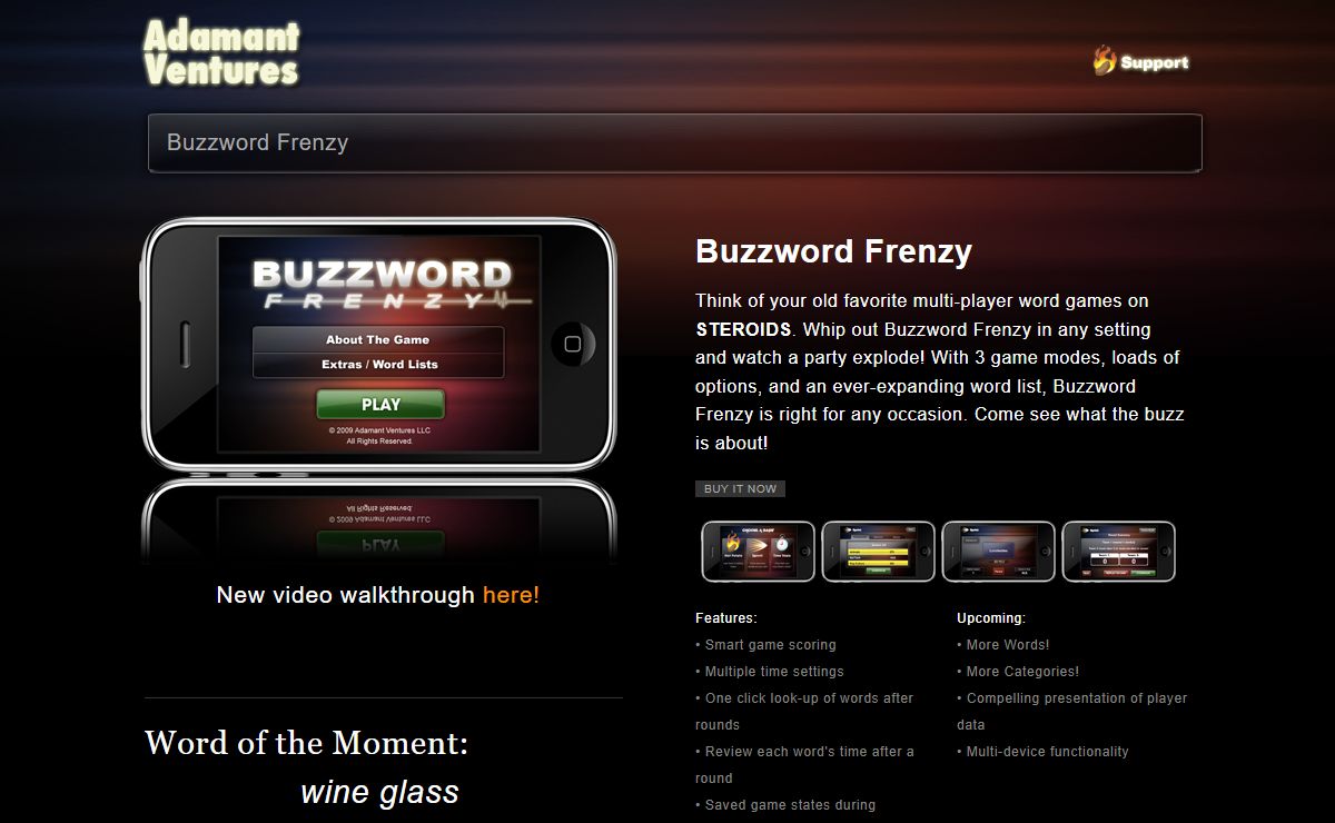 Buzzword Frenzy - iPhone Game