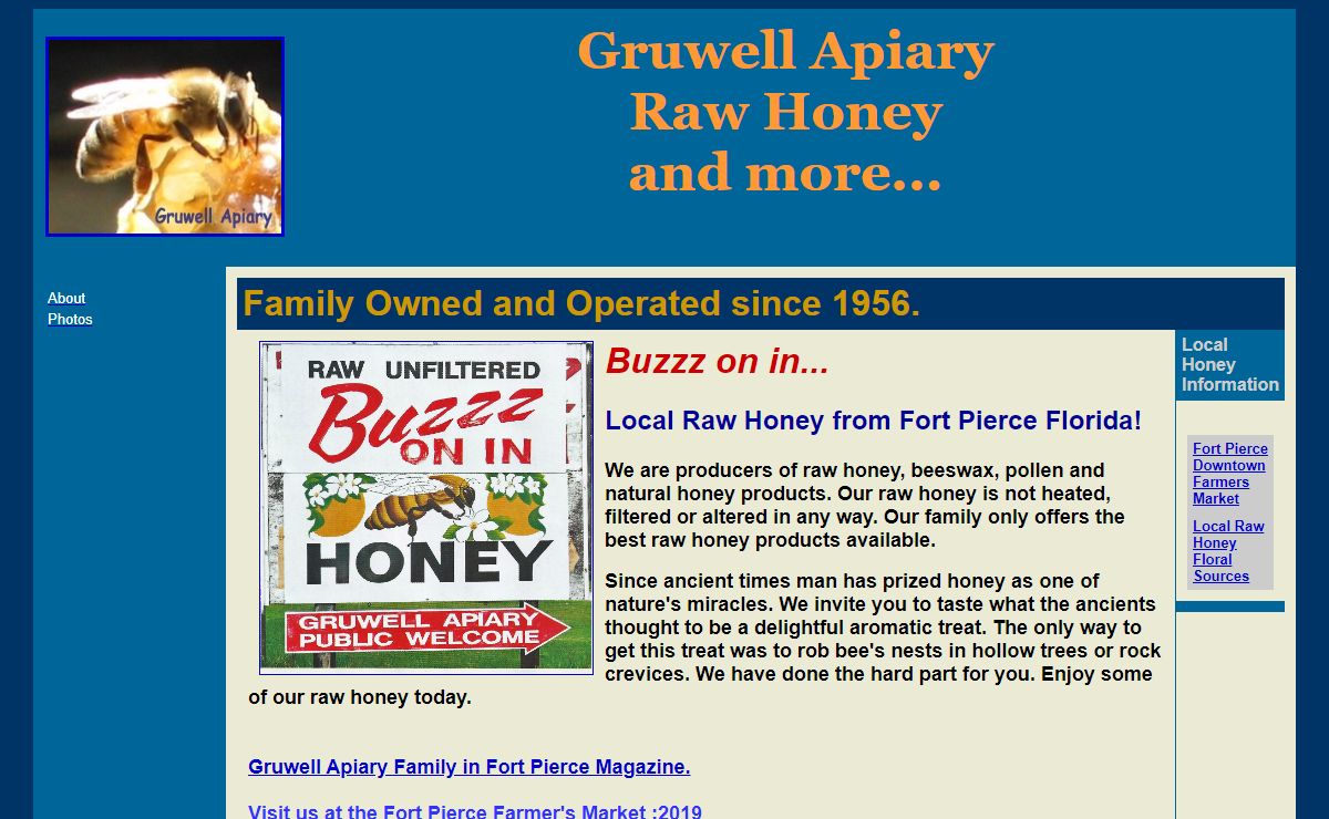 Gruwell Apiary...raw honey , beeswax, pollen and more