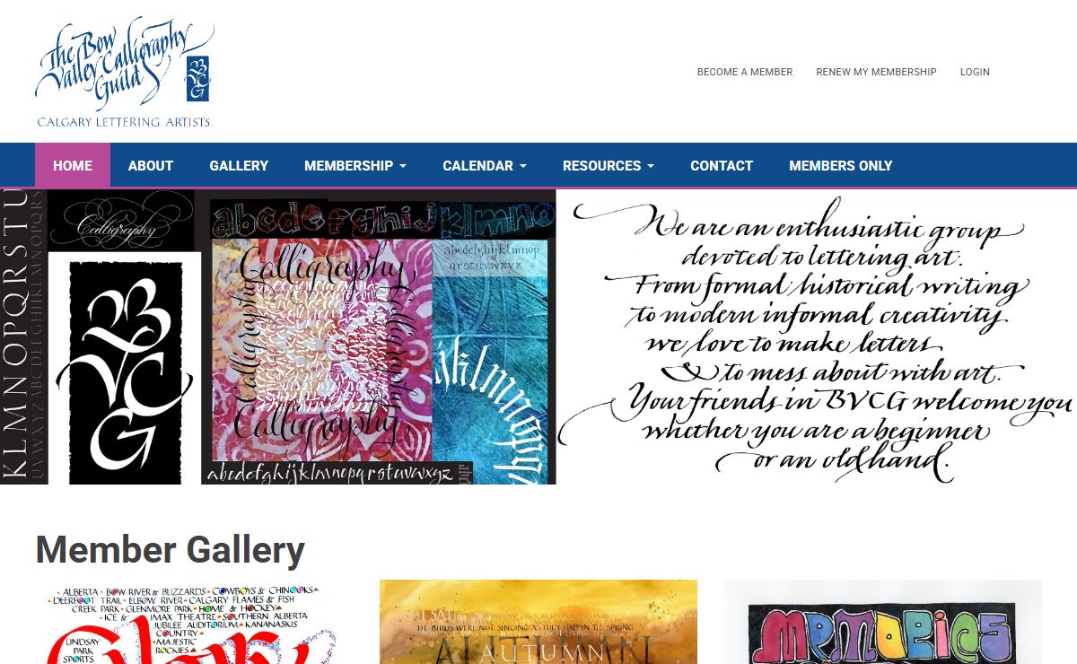 Bow Valley Calligraphy Guild