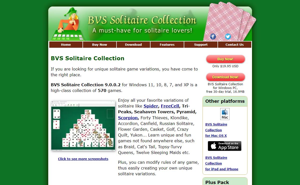 BVS Solitaire Collection - unique solitaire card games