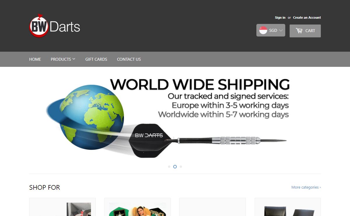 BW Darts Personalised custom dart flights and custom darts gift sets