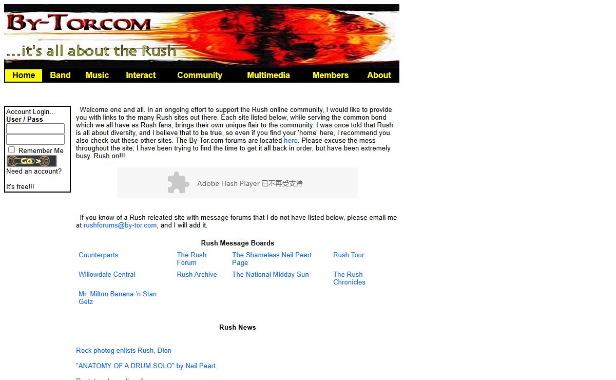 By-Tor.com - It's all about the Rush - Main Page