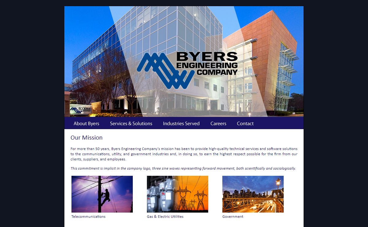Byers Engineering Company -Telco-Utility Engineering and Geospatial-AM/FM/GIS Software