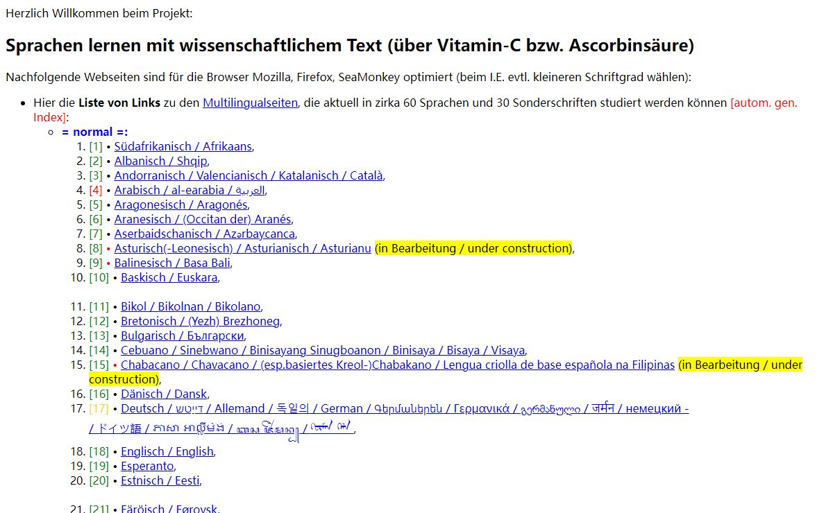 C-Vitamine SprachProjekt