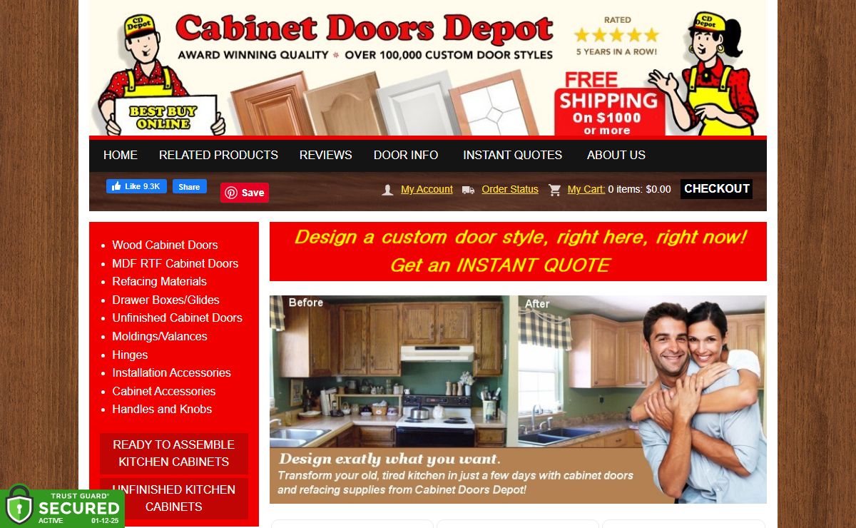 Cabinet Doors - DIY Cabinet Refacing Supplies | Replacement Cabinet Doors @ Cabinet Doors Depot