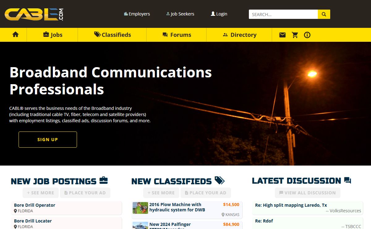 CABL - Jobs and Contract Work for Broadband (Cable TV, Dish, and Phone) aka Cable Bar