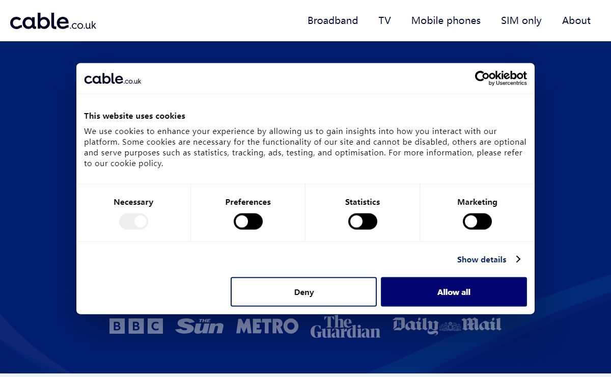 Cable.co.uk | Broadband, TV & Mobile Price Comparison