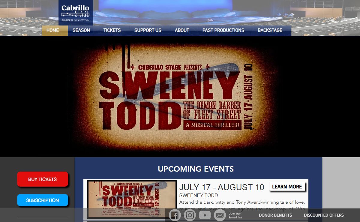 Theater | Cabrillo Stage - Summer Musical Festival | United States