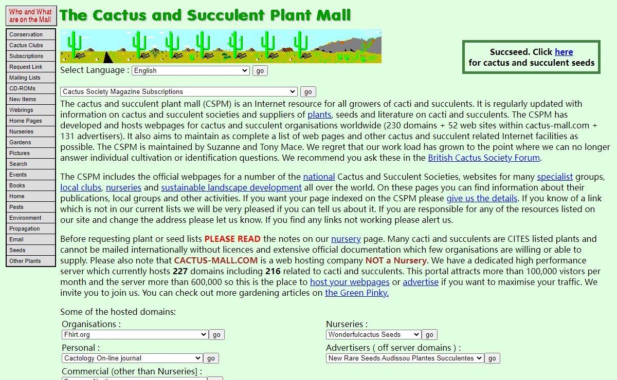 cactus and succulent plant mall