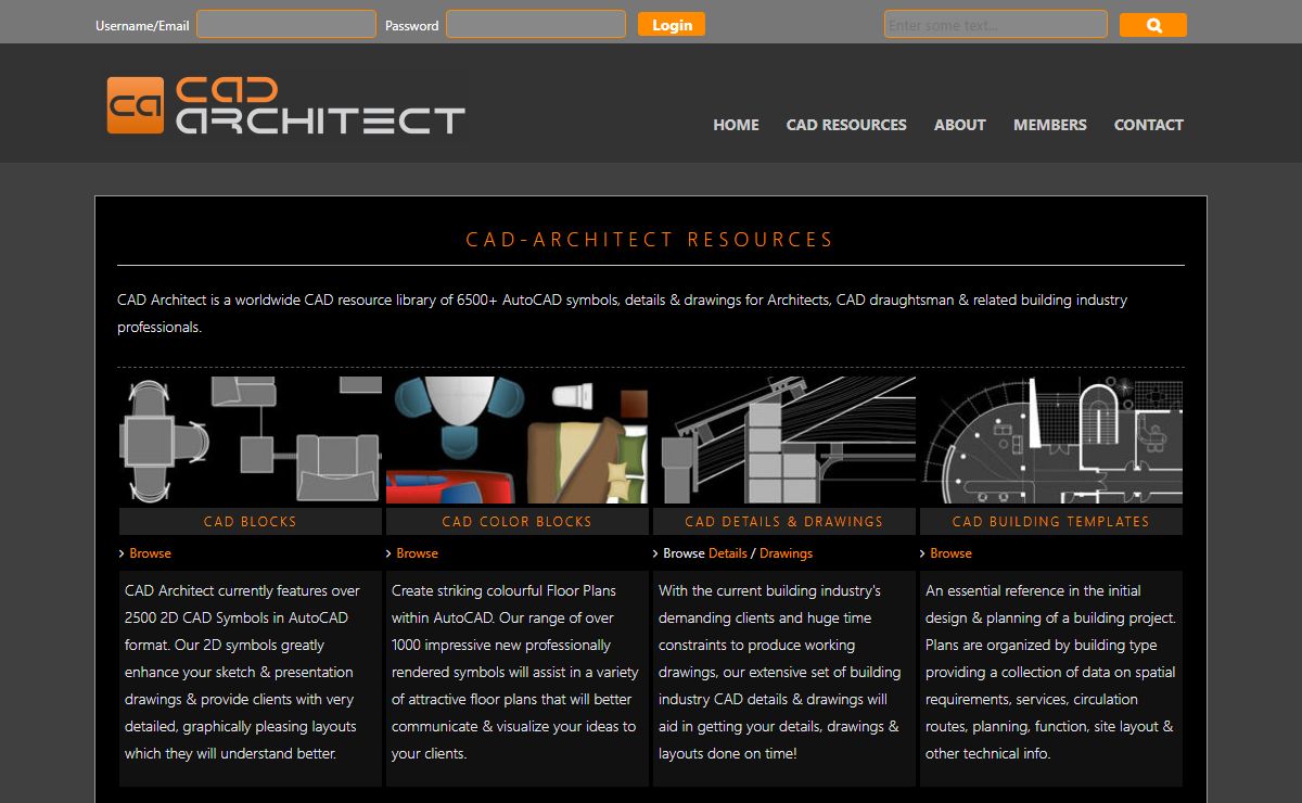 CAD Architect | CAD Blocks, Details and Drawings for AutoCAD