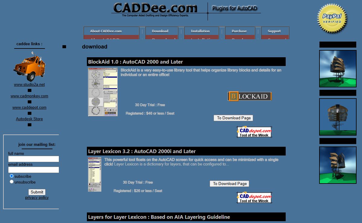 CADDee.com - The Computer Aided Drafting and Design Efficiency Experts