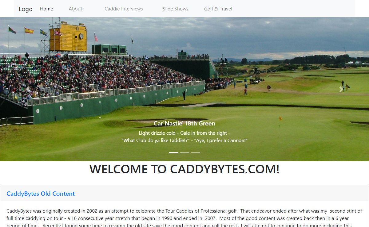PGA caddy golf tournament pictures caddie stories interviews.
