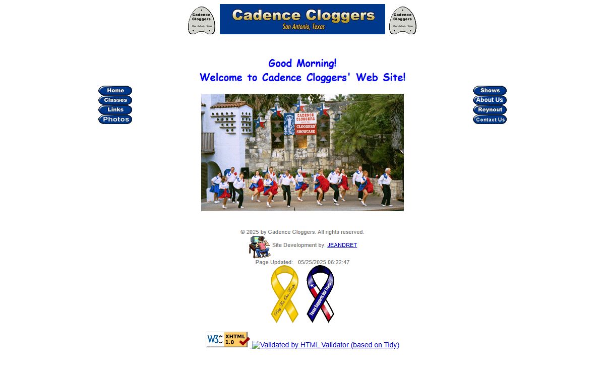 Cadence Cloggers Website