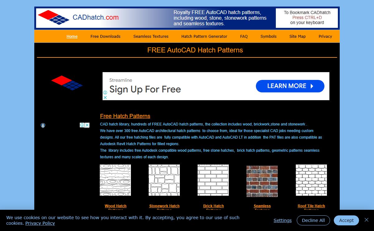 Free AutoCAD Hatch Patterns | CADHatch