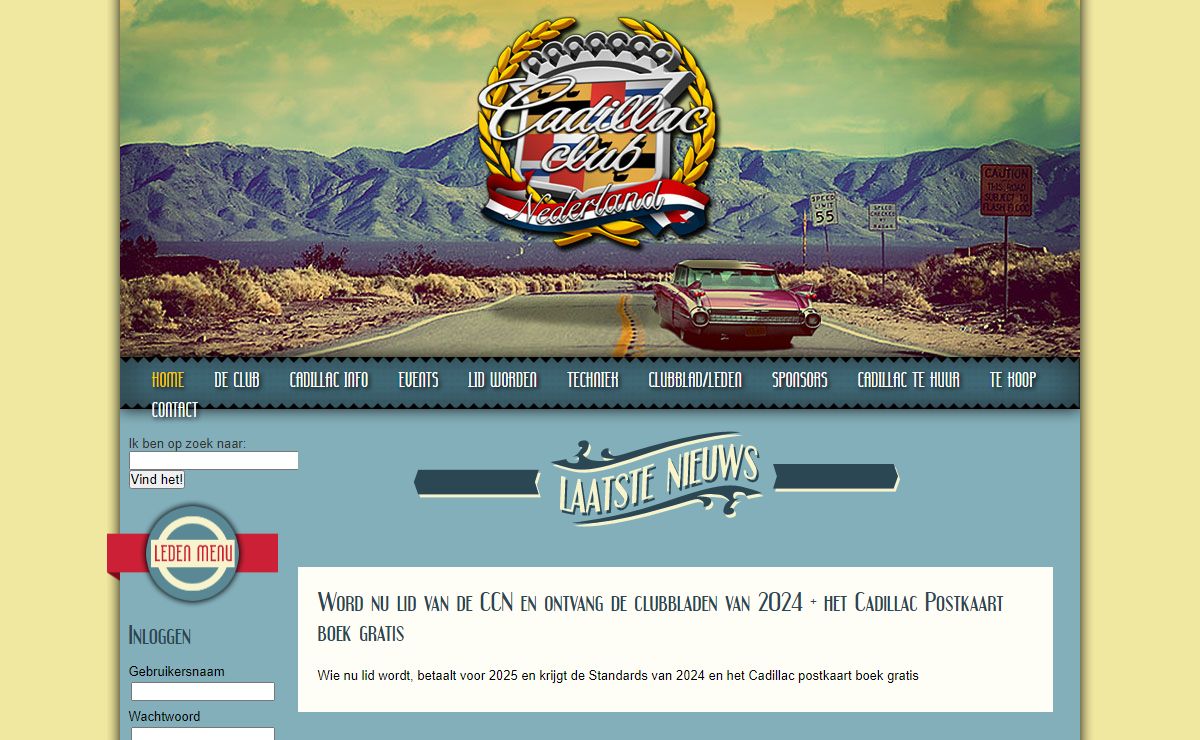 Cadillac Club Nederland - De officiële website van Cadillac Club Nederland
