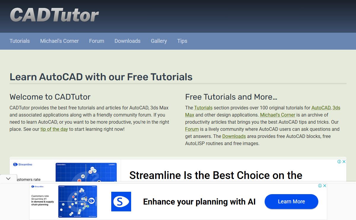 AutoCAD Tutorials, Articles & Forums | CADTutor