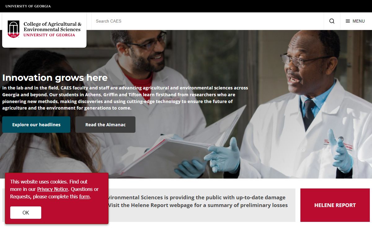 College of Agricultural & Environmental Sciences | University of Georgia