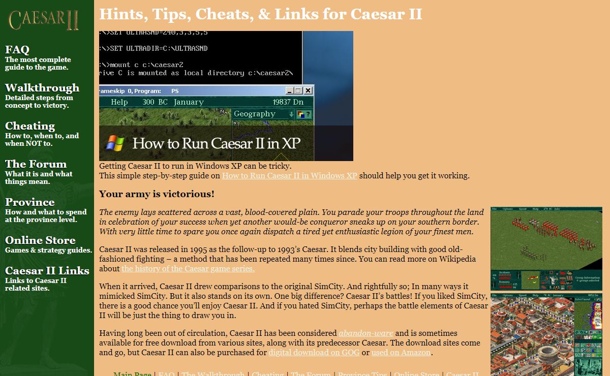 Caesar II – The Ultimate Site