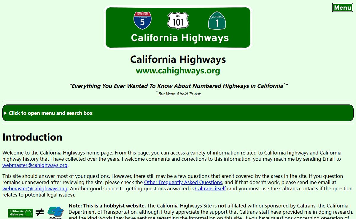 California Highways: Everything You Ever Wanted To Know About Numbered Highways in California