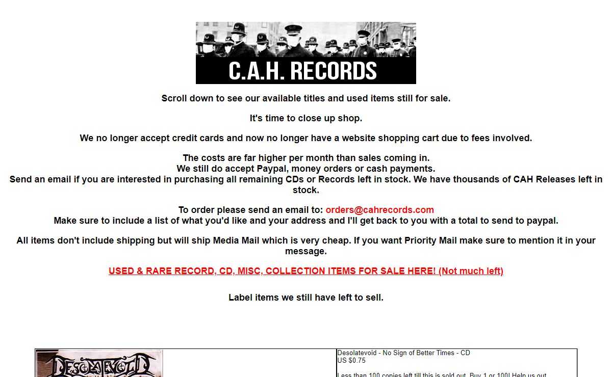 CAH Records / Distro