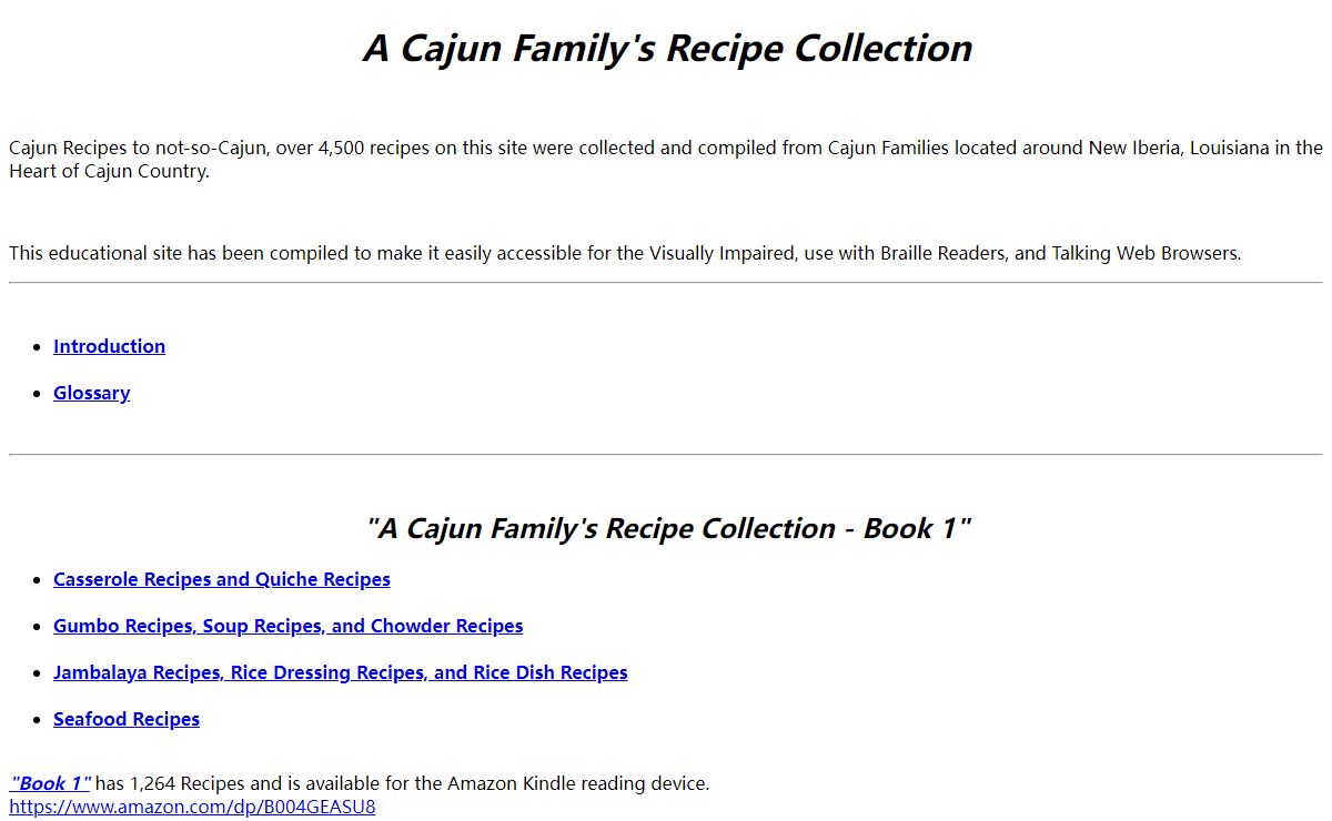 A Cajun Family's Recipe Collection