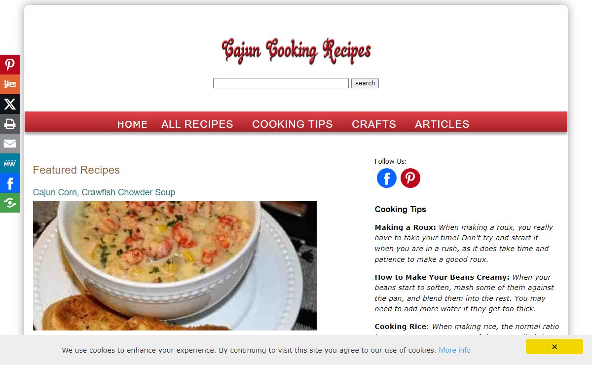Cajun Cooking Recipes-Cajun, Creole and Southern Recipes
