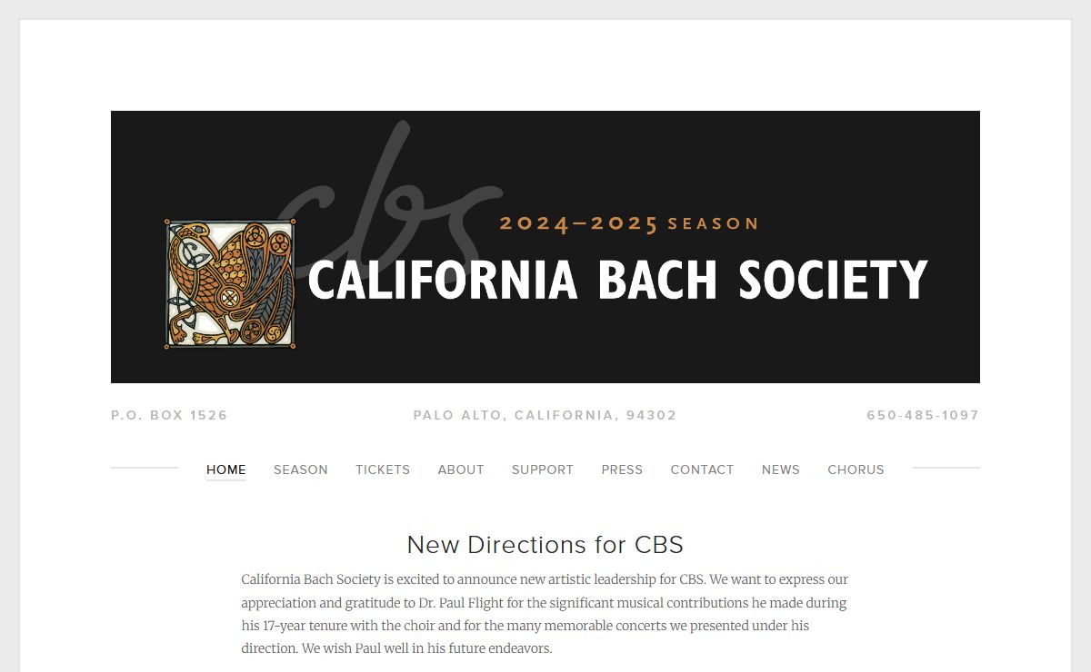 California Bach Society