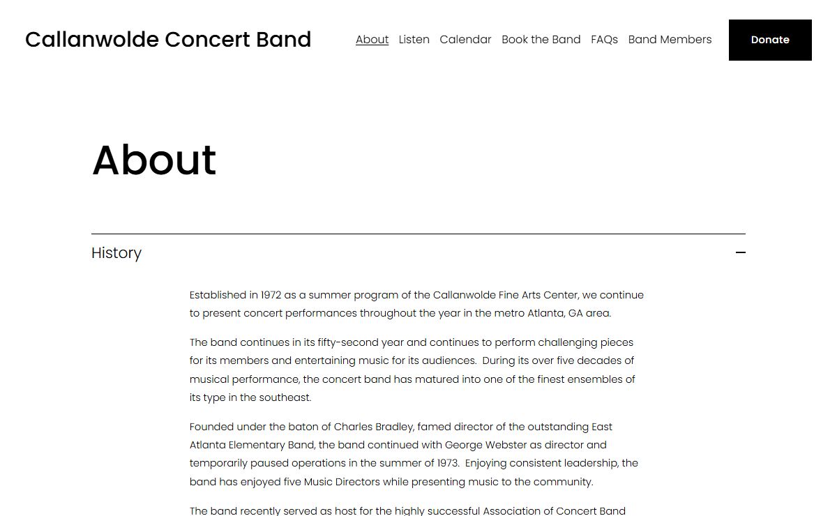 Callanwolde Concert Band