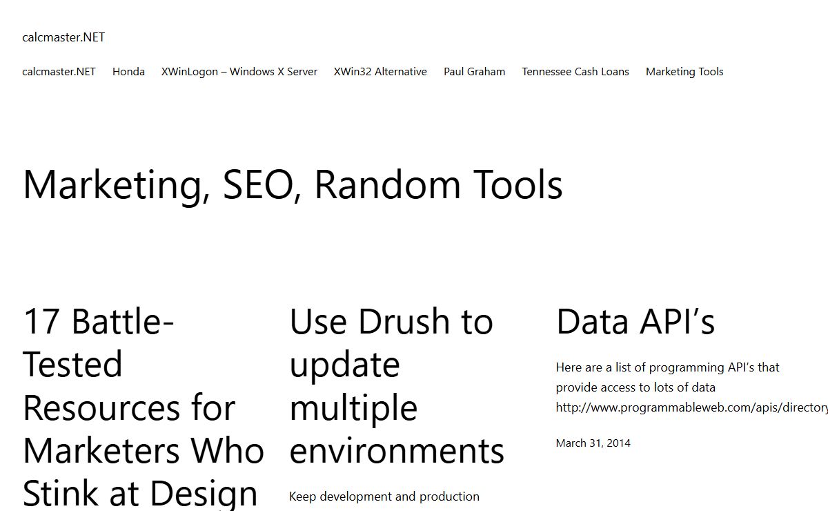 calcmaster.NET - SEO, Marketing, and random tools