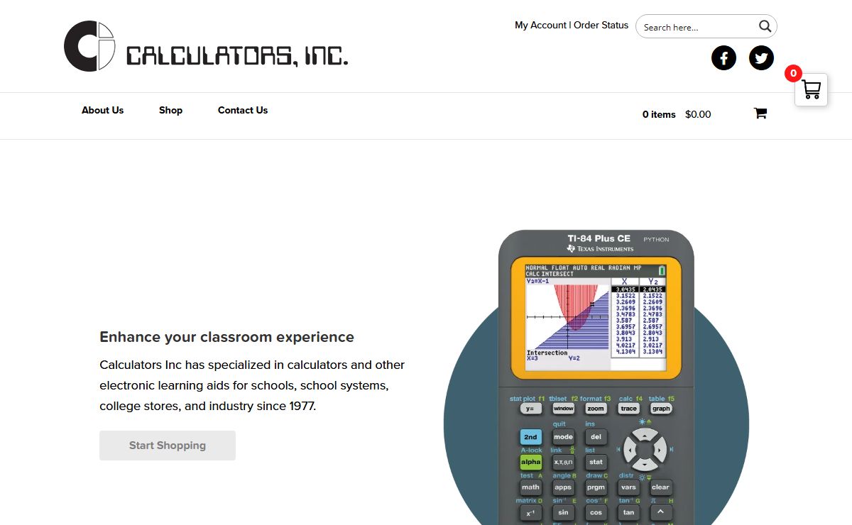 Calculators Inc – Educational distributor of calculators and math supplies