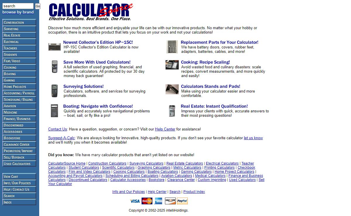Calculator Source - Effective Calculating Solutions, Best Brands, One Place