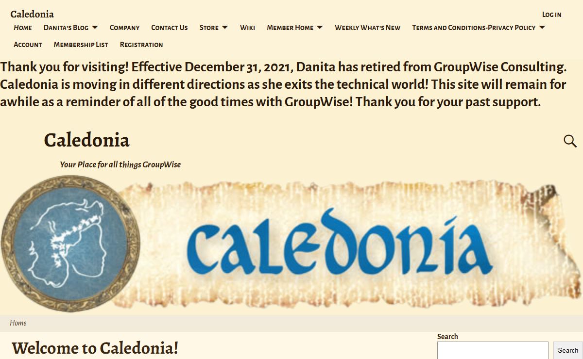 Caledonia – Your Place for all things GroupWise