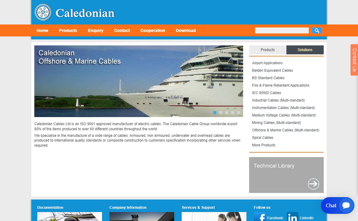 Caledonian Cables Ltd. | We Can Globally Provide You All the Cable Products.